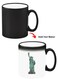 Color Changing Heat Sensitive Ceramic Mug, Image Revealed When HOT Liquid is Added! Statue of liberty