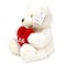 Keel Eco Cream Bear with Heart, 30cm