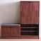 Alegra 2 Door Shoe Rack with Seating - Oak - 23 Pairs