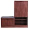 Alegra 2 Door Shoe Rack with Seating - Oak - 23 Pairs