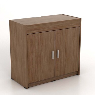 أوفيلا مكتب دراسة ببابين مع سطح قابل للسحب - خشب الجوز