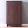 Jazz 2 Door Shoe Cabinet - Walnut - 21 Pairs