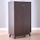 Jazz 2 Door Shoe Cabinet - Walnut - 21 Pairs
