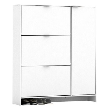 أبيا خزانة أحذية تسع لـ 24 زوجًا - أبيض