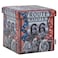 Route 38X38X37.5 Folding Storage Ottoman - Red/White
