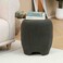 Lunna Round Ottoman - Grey