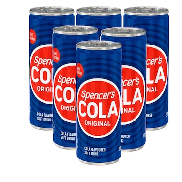 Spencers Cola Original Flavoured Soft Drink 300ml, Pack of 6