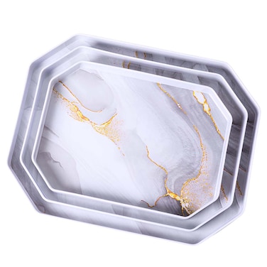 RK Rect Dlx Melamine Tray 3-Piece Set