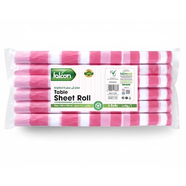 Falcon Table Sheet Roll, 6 Rolls