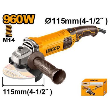 Ingco 1010W Cordless Angle Grinder (CAGLI21154)