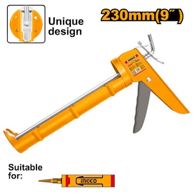 إنغكو مسدس سيليكون صناعي، مقاس 230 مم، للاستخدامات الاحترافية في منع التسرب