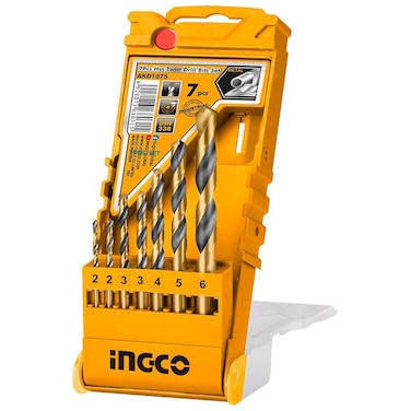 Ingco 7-Piece Hss Twist Drill Bit Set (AKD1075)