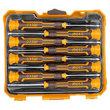 Ingco Industrial Precision Screwdriver Set Master Intricate Repairs, 8 PCS