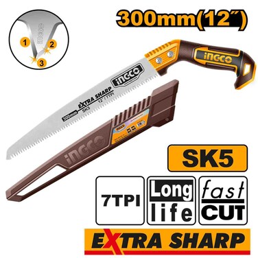 Ingco 12 Inch Industrial Professional Pruning Saw