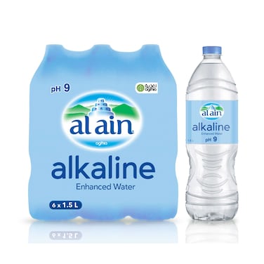 Al Ain Alkaline Enhanced Water 1.5L, Pack of 6