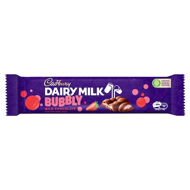 Cadbury Dairy Milk Bubbly Strawberry, 27g