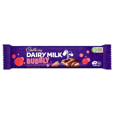 Cadbury Dairy Milk Bubbly with Strawberry Yoguhrt Chocolate, 27g