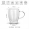 Double Wall Glass With Handle 350ml, 2 PCS