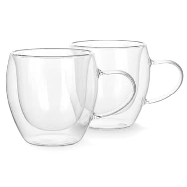 Luminarc Double Wall Glass With Handle 250ml, 2 PCS