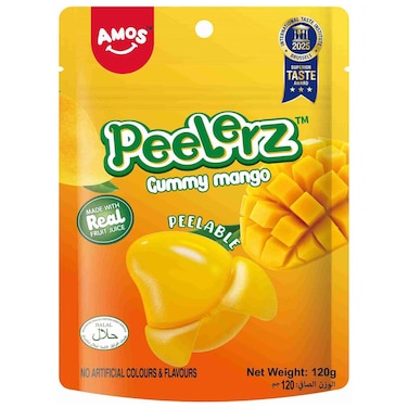 Amos Peelerz Mango Gummy Candy, 120g