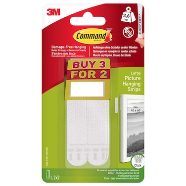 3M Command Large Picture Hanging Strips Value Pack