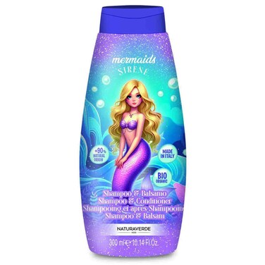 ناتورافيردي شامبو وبلسم للأطفال برائحة حوريات البحر، 300 مل
