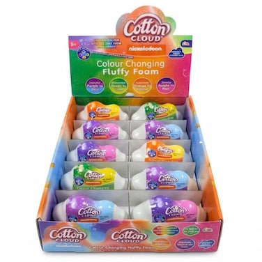 أدو نيك جونيور رغوة قطنية متغيرة اللون على شكل سحابة، 20 غرام