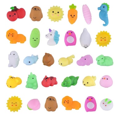 Power Joy Fidget Toy TPR Soft Animals 30 pcs