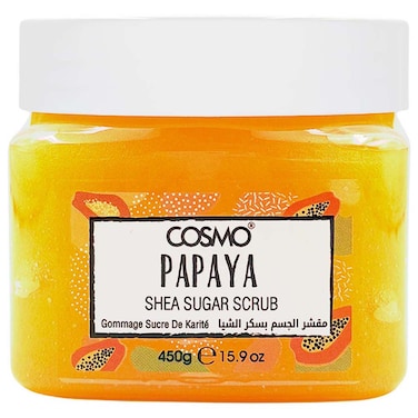 كوزمو مقشر بالبابايا وزبدة الشيا والسكر 450 غرام