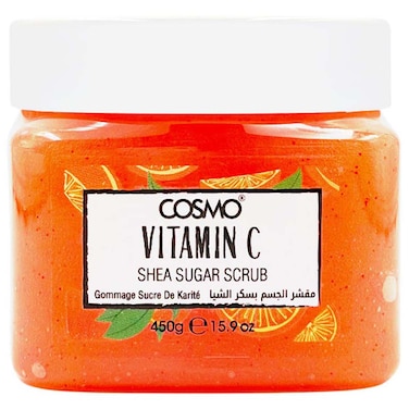 كوزمو مقشر بفيتامين C وزبدة الشيا والسكر 450 غرام