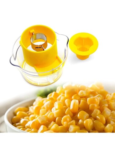 SOLDOUT Corn Peeler Stripper with Measuring Cup Cob Cutter Thresher Fruit Vegetable Stripper Cooking Tools Kitchen Gadget