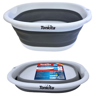 تونكيتا وعاء غسيل قابل للطي  سعة 10 لترات