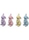 Gem Imports Flocked Bunny Ornament Assorted 1 Piece