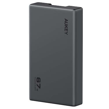 Aukey Comet Slim 67W GaN PD Wall Charger with Interchangeable Plugs, Black