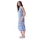 Tex Women  Long Dress, Royal Blue, XL, I282750