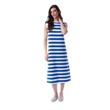 Tex Women  Long Dress, Royal Blue, Medium, I282750