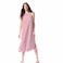 TEX Women Striped Sleeveless Midi Dress, I282722, Raspberry , S