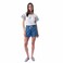 TEX Women Embroidered Sleeve T-Shirt, I282706, Ecru, L