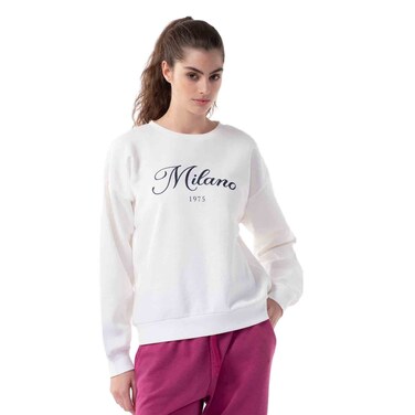 Tex Women Sweatshirt, White 1, Small