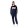 Tex Women Sweatshirt, Navy, XXL