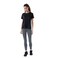 Tex Women Short Sleeve Sport Top, Black 1, XL