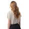 تكس تيشيرت نسائي بأكمام قصيرة، بيج، مقاس متوسط، I274619