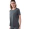 Tex Women Short Sleeve Sport Top, Grey, XXL