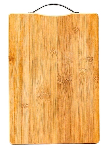 Large Premium Bamboo Cutting Board, Wooden Chopping Board Kitchen Cutting Board With Juice Grooves. Natural Bamboo 20 x 30cm