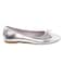 Tex Women Ballerina Shoes, Silver, 42, I981000