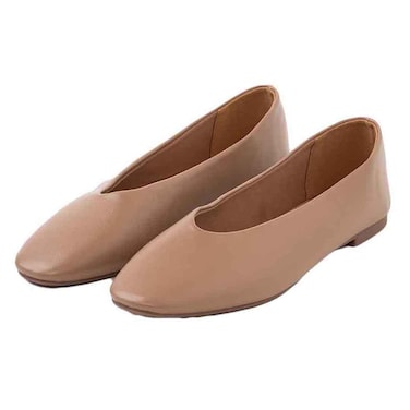 Tex Women Ballerina Shoes, Taupe, 40, I275443