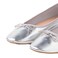 Tex Women Ballerina Shoes, Silver, 39, I981000
