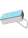 DAWH Mini Heater, Low Noise Blue Freestanding Power Supply Portable Heater for Office (UK Plug 220V)