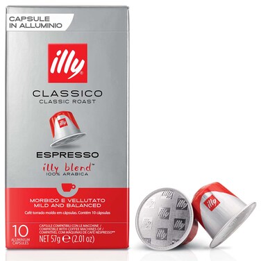 Illy Classico Espresso Capsules, 57g, 10 Capsules