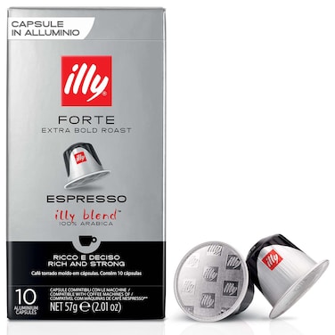 Illy Forte Extra Bold Espresso Capsules, 57g, 10 Capsules